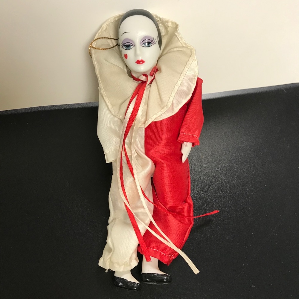Porcelain Harlequin Doll
